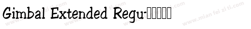 Gimbal Extended Regu字体转换